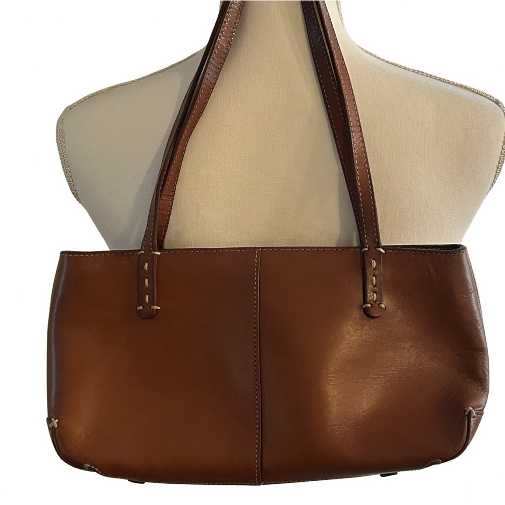 Ann Taylor Tan Leather Shoulder Bag